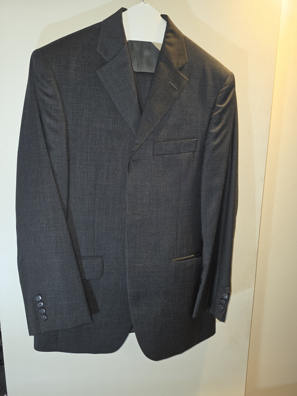 Bellissimo Charcoal Wool Blend Suit